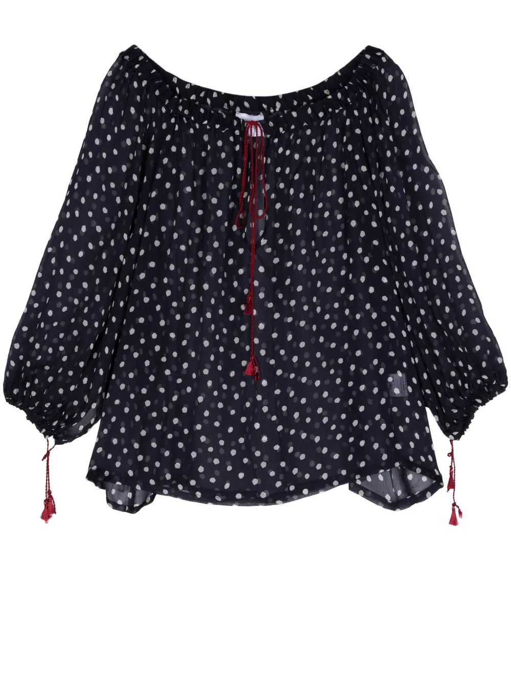 Merci Blusa semi trasparente a pois