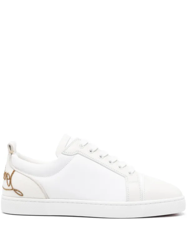 Louboutin louis junior white best sale