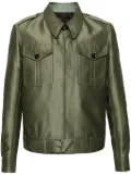 TOM FORD belted wool-blend military jacket - Green