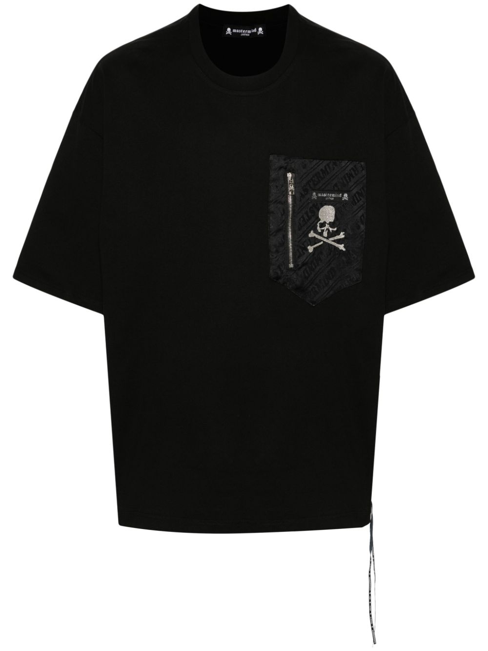 Mastermind Japan T-shirt met geborduurd logo Zwart