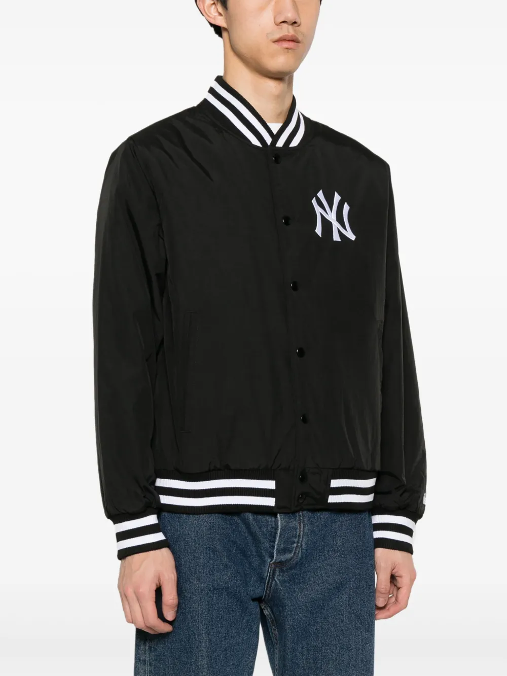 Shop New Era Logo-embroidered Bomber Jacket