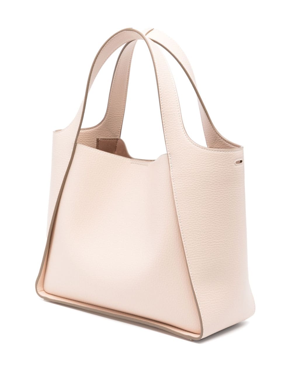 Shop Stella Mccartney Logo Grainy Alter Mat Tote Bag In Pink