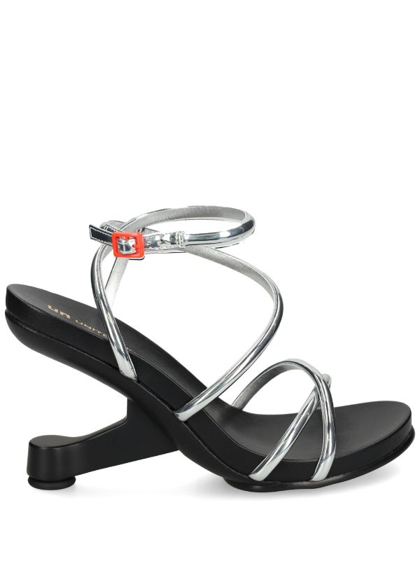 United Nude Eamz Lee 100mm Metallic Sandals - Farfetch