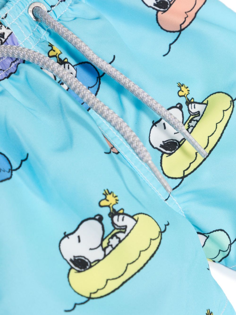 MC2 Saint Barth Kids Chillin Snoopy 31 zwembroek met print Blauw