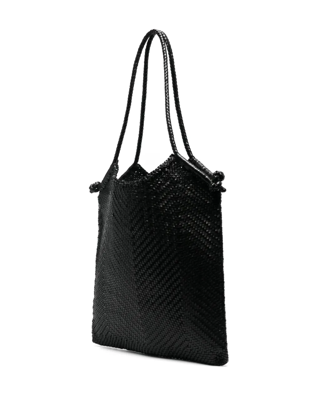 DRAGON DIFFUSION Minga leren shopper Zwart