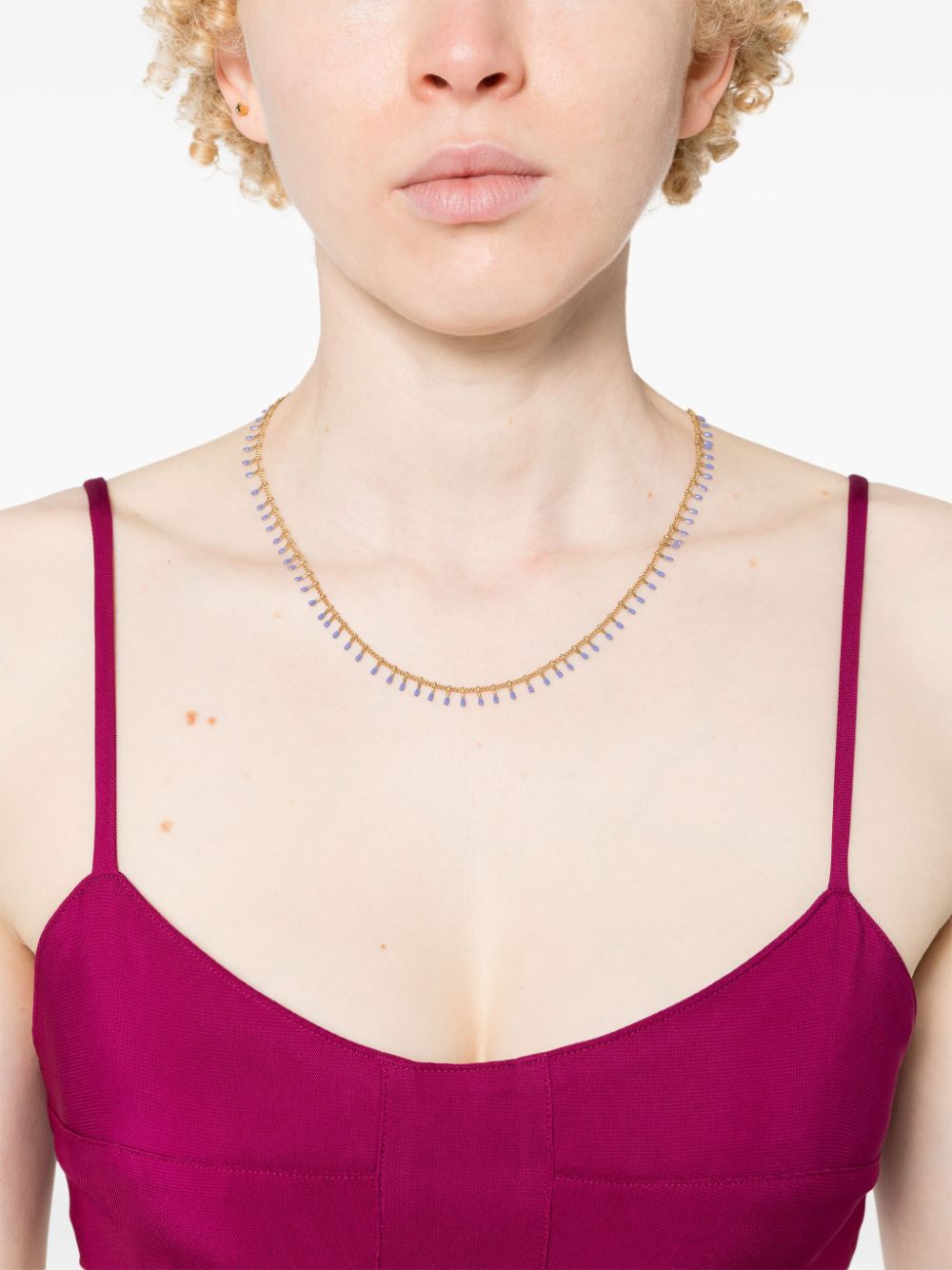 Shop Isabel Marant Casablanca Charm Necklace In Gold