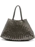 DRAGON DIFFUSION small Santa Croce leather tote bag - Green
