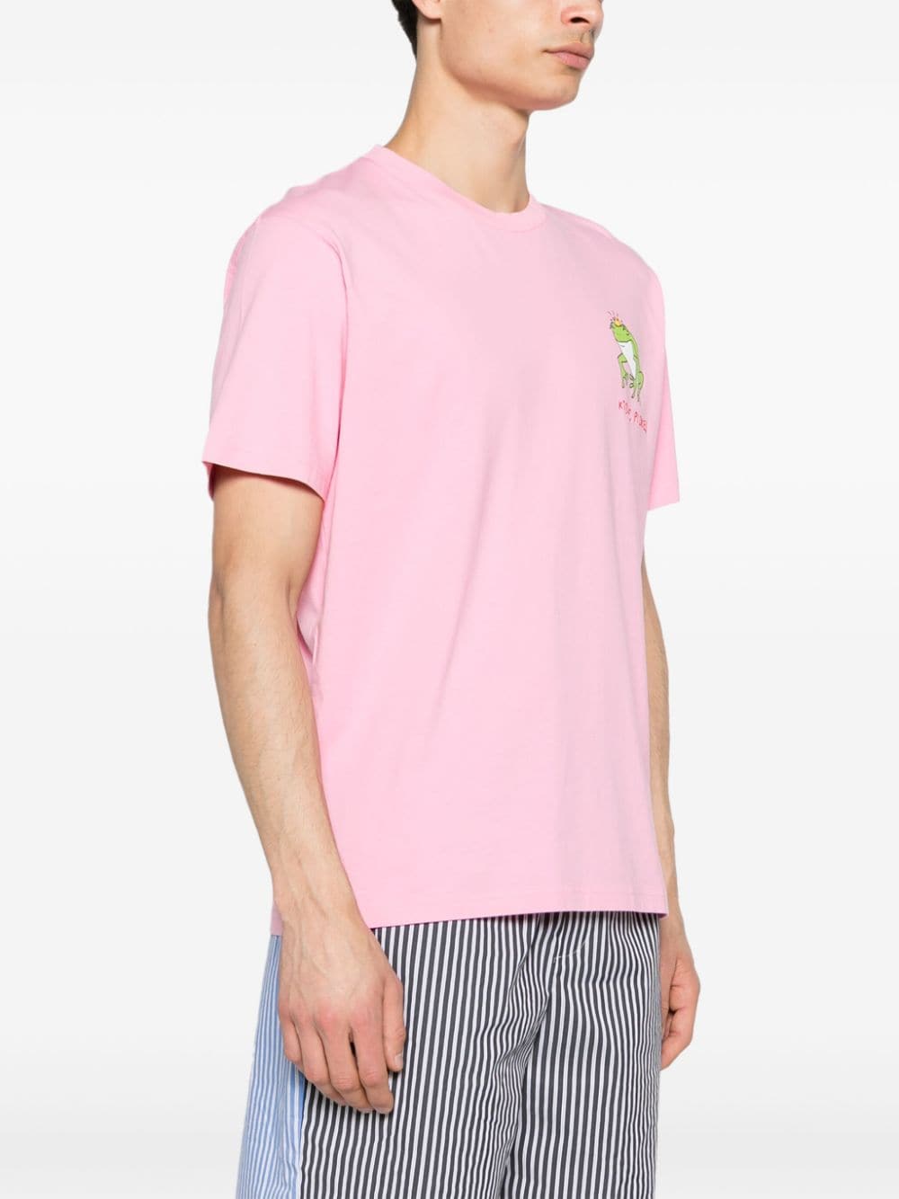 Shop Mc2 Saint Barth Graphic-print Cotton T-shirt In Pink