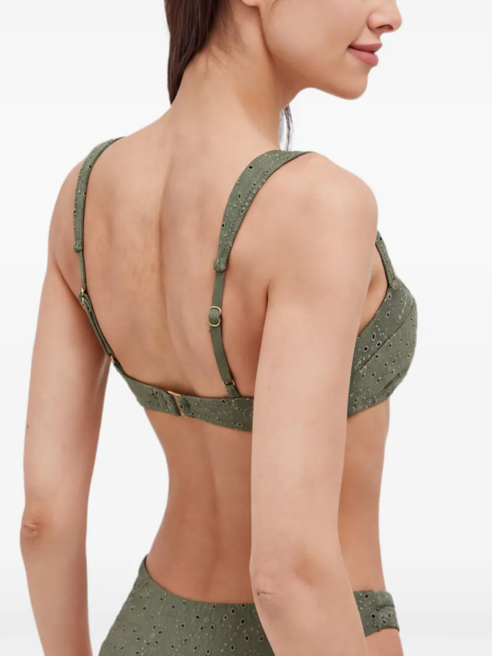 Polo Ralph Lauren Bikinitop met ringlets Groen