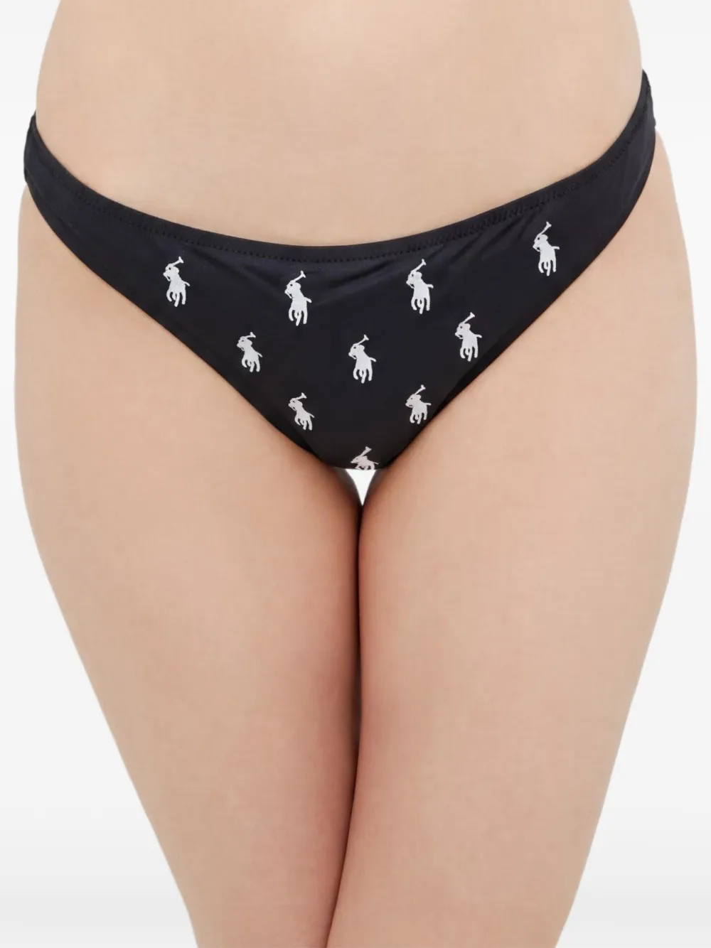 Polo Ralph Lauren logo-print bikini bottoms - Nero