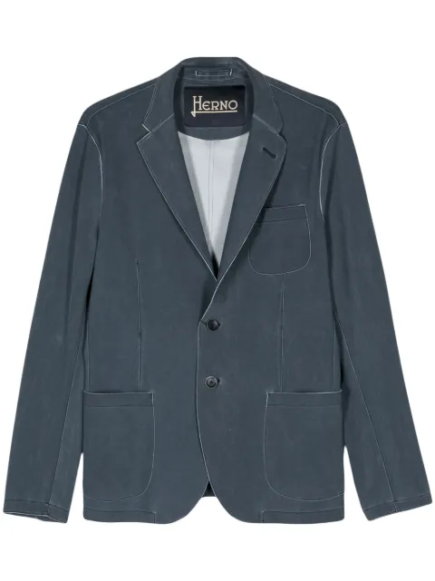 Herno raised-seam single-breasted blazer