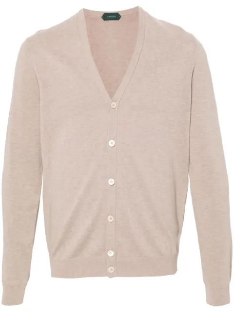 Zanone V-neck cotton cardigan