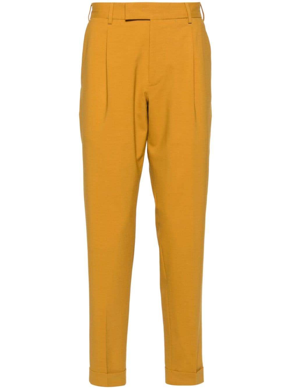 PT Torino mid-rise tailored trousers Geel