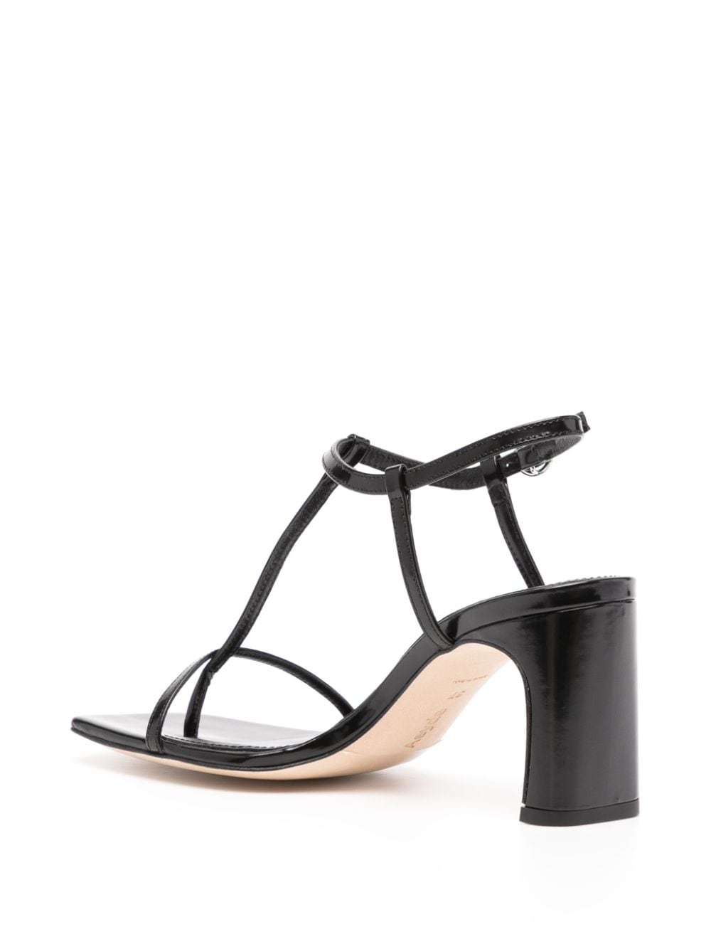 Shop Aeyde Hilma 80mm Leather Sandals In Black