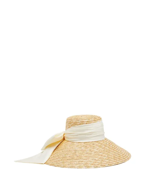 Eugenia Kim bow-detailing wide-brim hat
