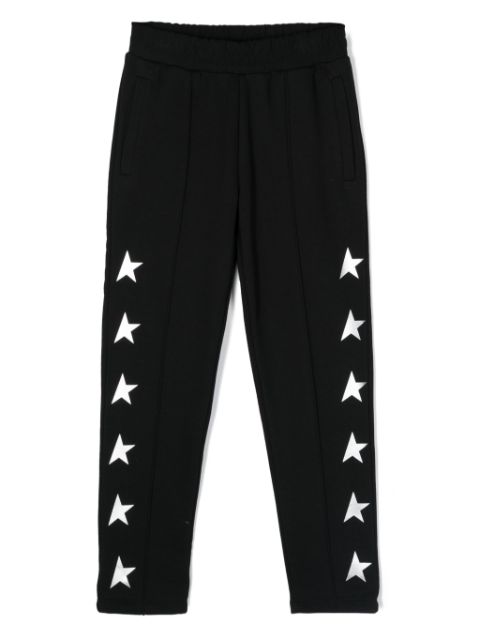 Golden Goose Kids star-print seam-detail track pants