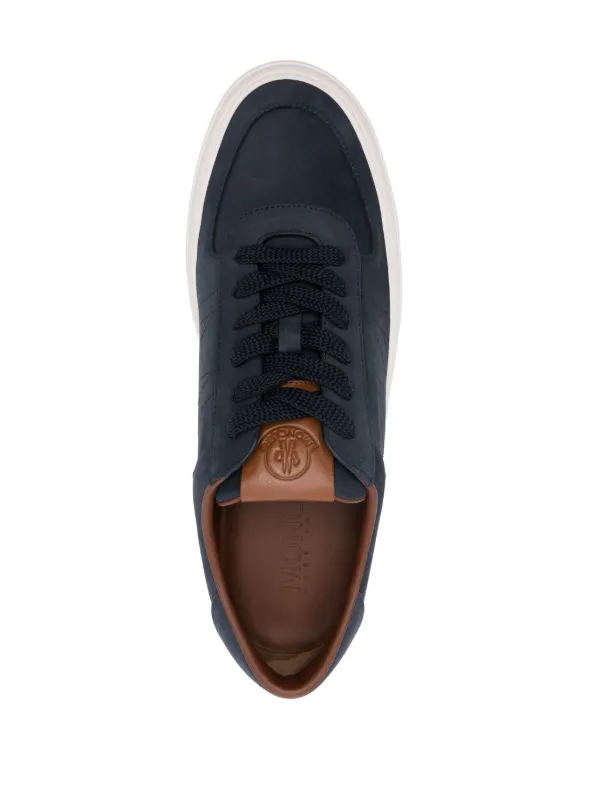 ★【MONCLER】メンズ★Sneaker Monclub in pelle★スニーカー Moncler Monclub Leather Sneakers | Blue | FARFETCH