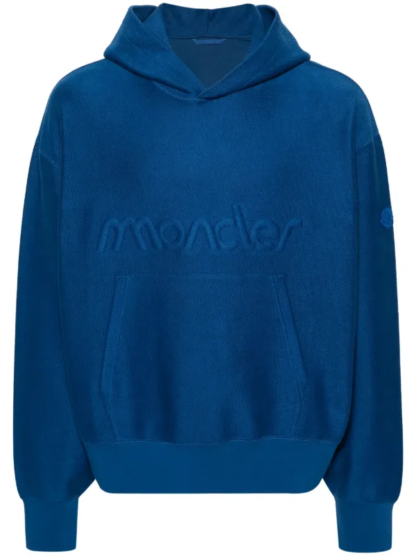 【関税&送料込】MONCLER GENIUS Sweaters Blue Moncler X Palm Angels Genius Sweater in blue - Palm Angels