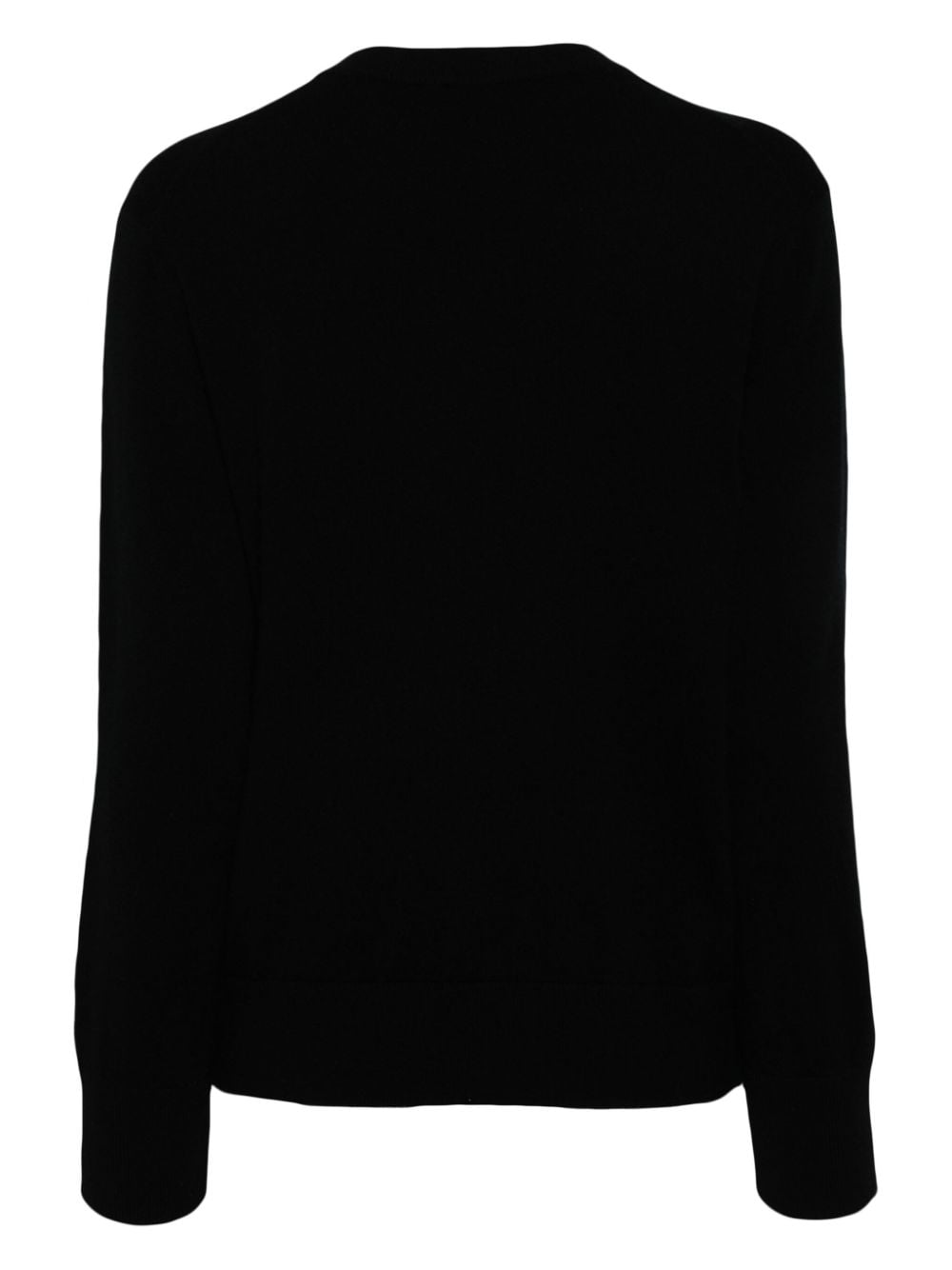 Shop Vince Knitted Wool-cashmere Blend Sweater In Black