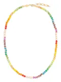 Anni Lu rainbow crystal beaded necklace - Multicolour