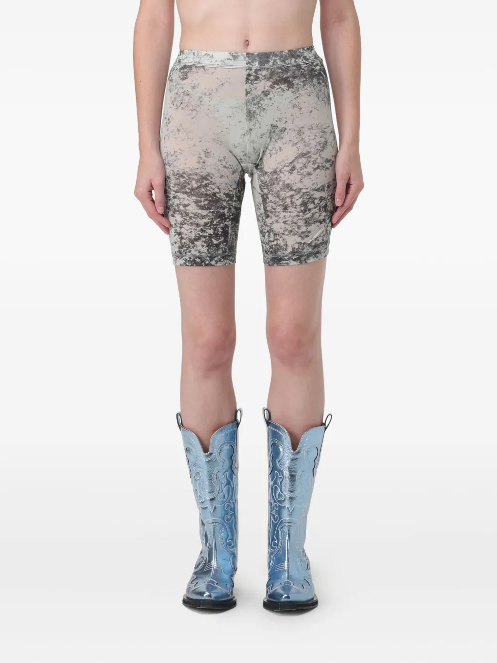 KNWLS print shorts - Grigio