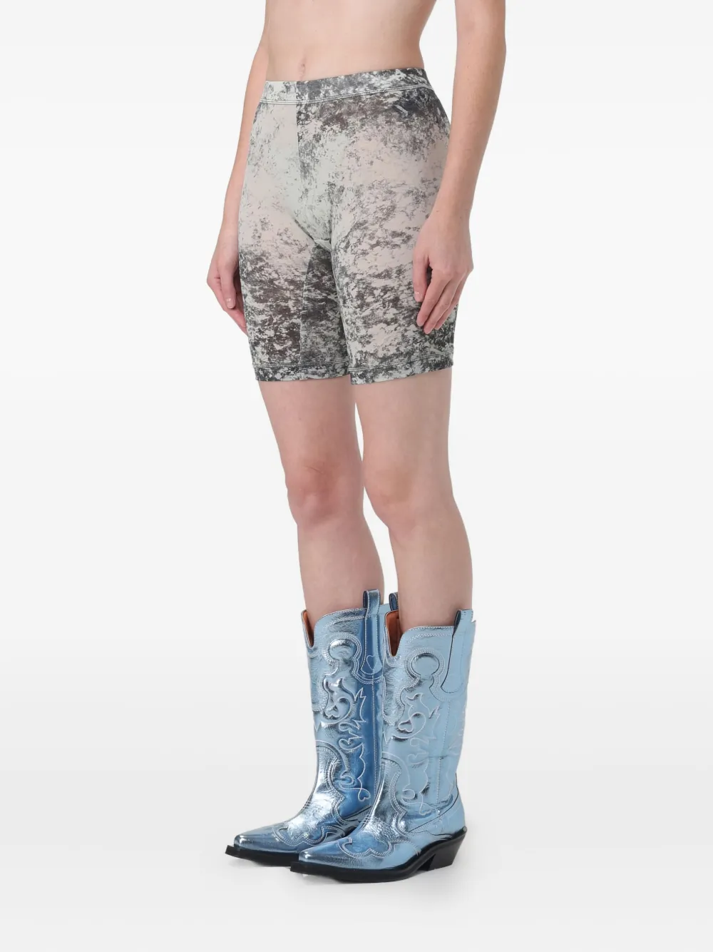  Knwls Bermudas Estampadas - Gris 