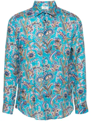 ETRO ペイズリー シャツ | グリーン | FARFETCH JP