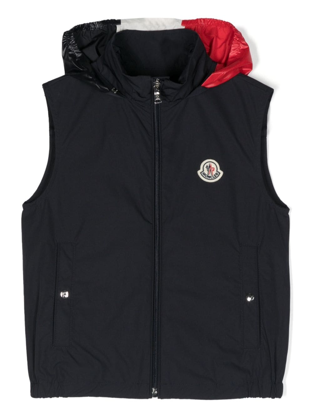 Moncler Enfant Bodywarmer met capuchon Blauw