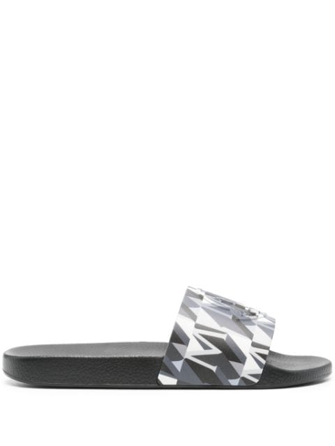 Moncler Basile logo-embossed flip flops