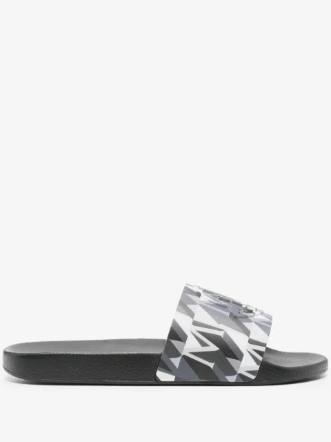 Moncler Basile logo-embossed flip flops