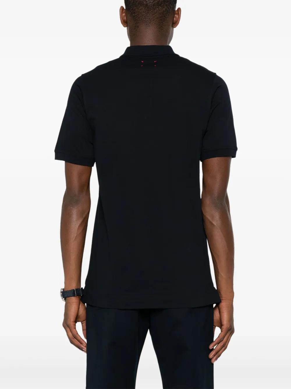 Kiton Piqué poloshirt Blauw