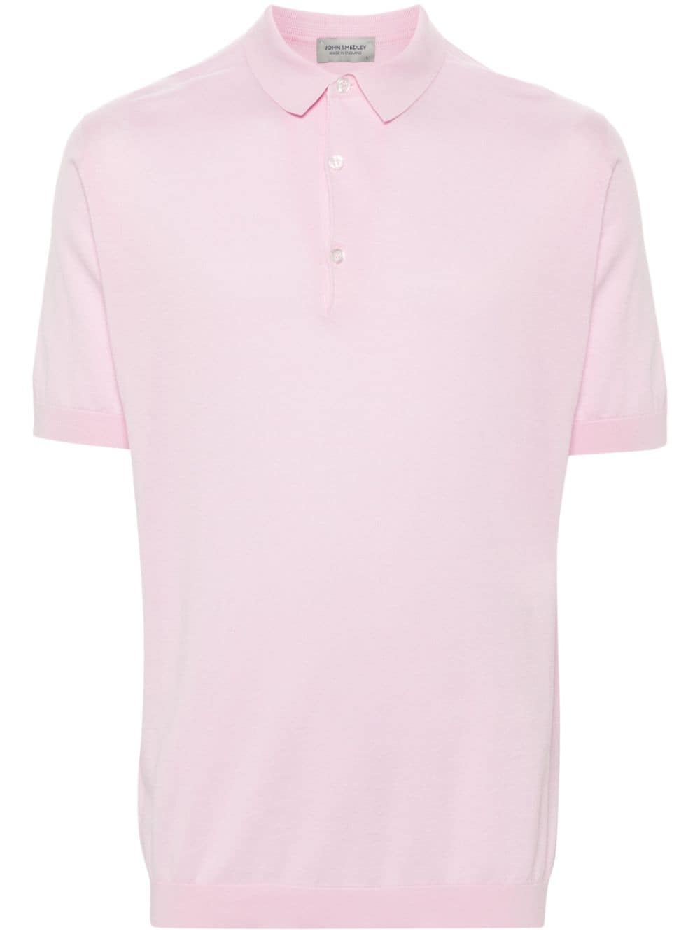 Shop John Smedley Adrian Cotton Polo Shirt In Pink