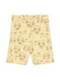 Mini Rodini Cathletes organic-cotton shorts - Yellow