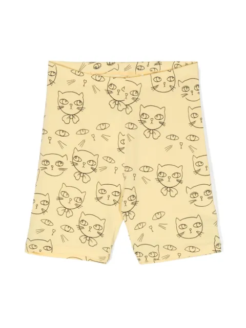 Mini Rodini Cathletes organic-cotton shorts