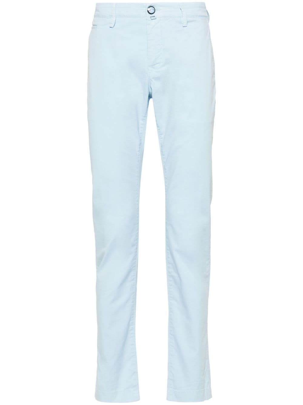 Jacob Cohen Bobby Slim-cut Chino Trousers In Blue