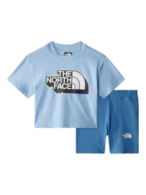 The North Face Kids traje deportivo con logo estampado