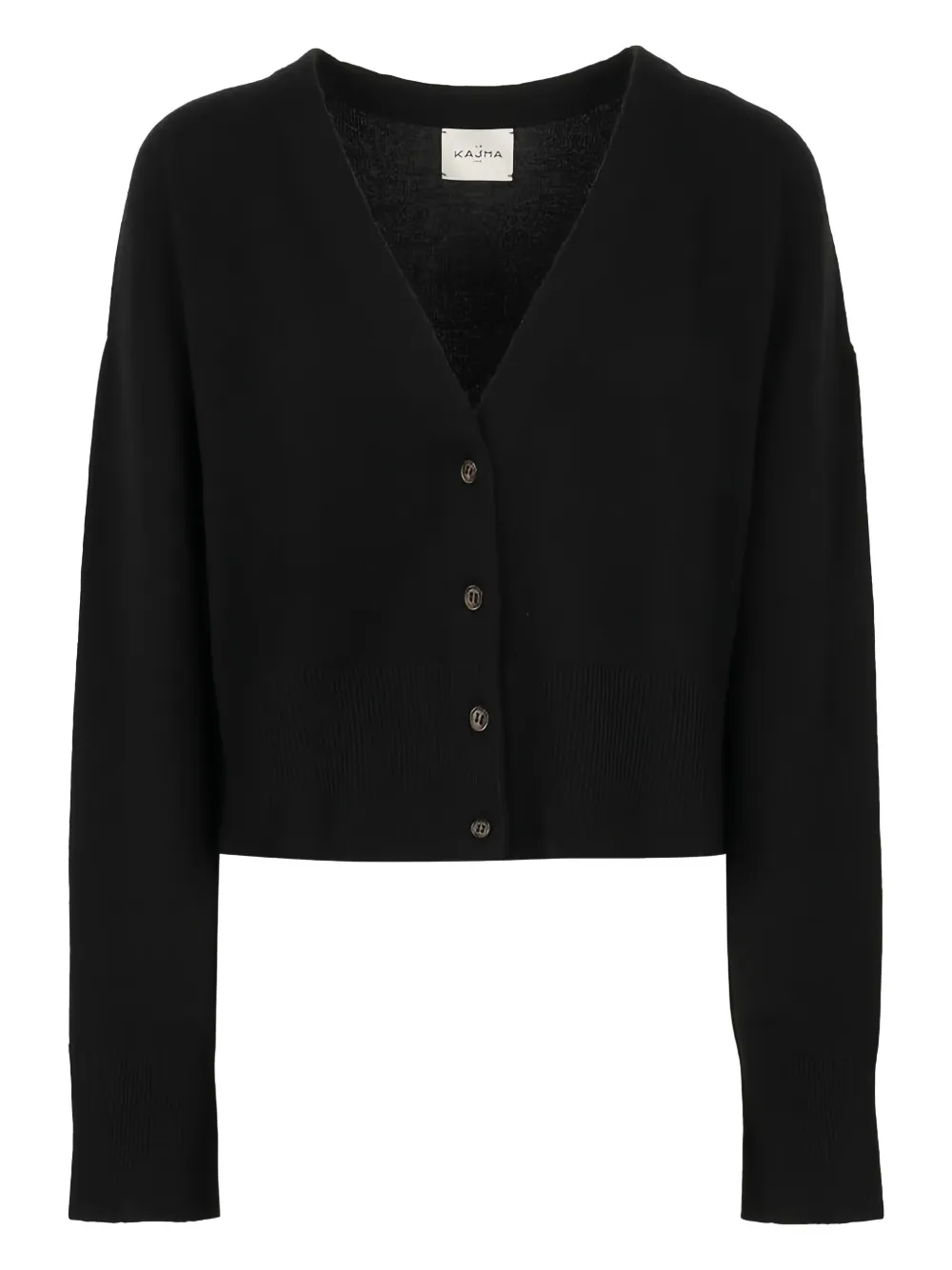 Le Kasha Sydney Buttoned Cardigan In Black