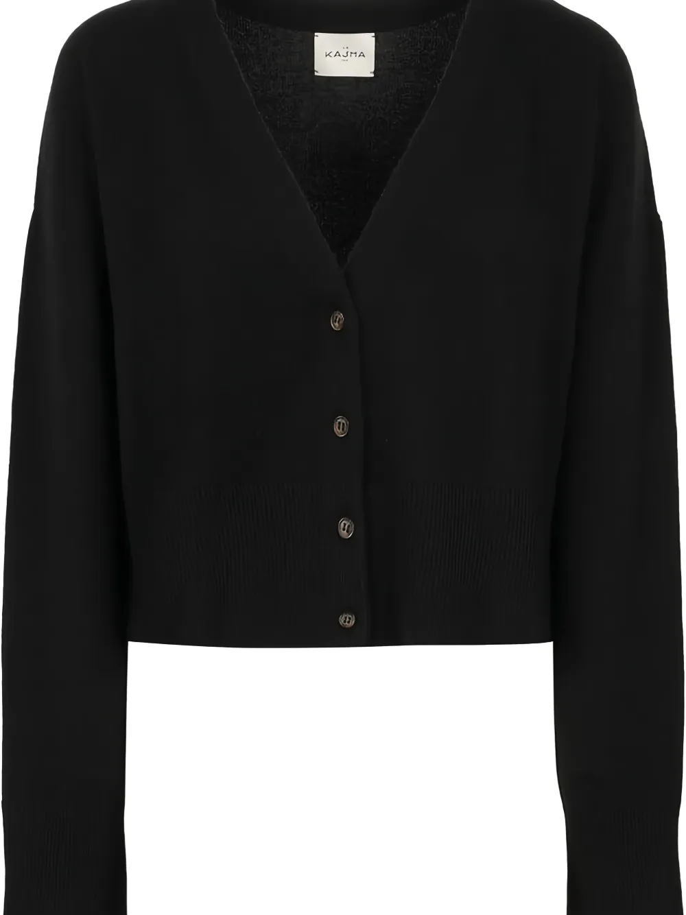 Le Kasha Sydney Buttoned Cardigan In Black