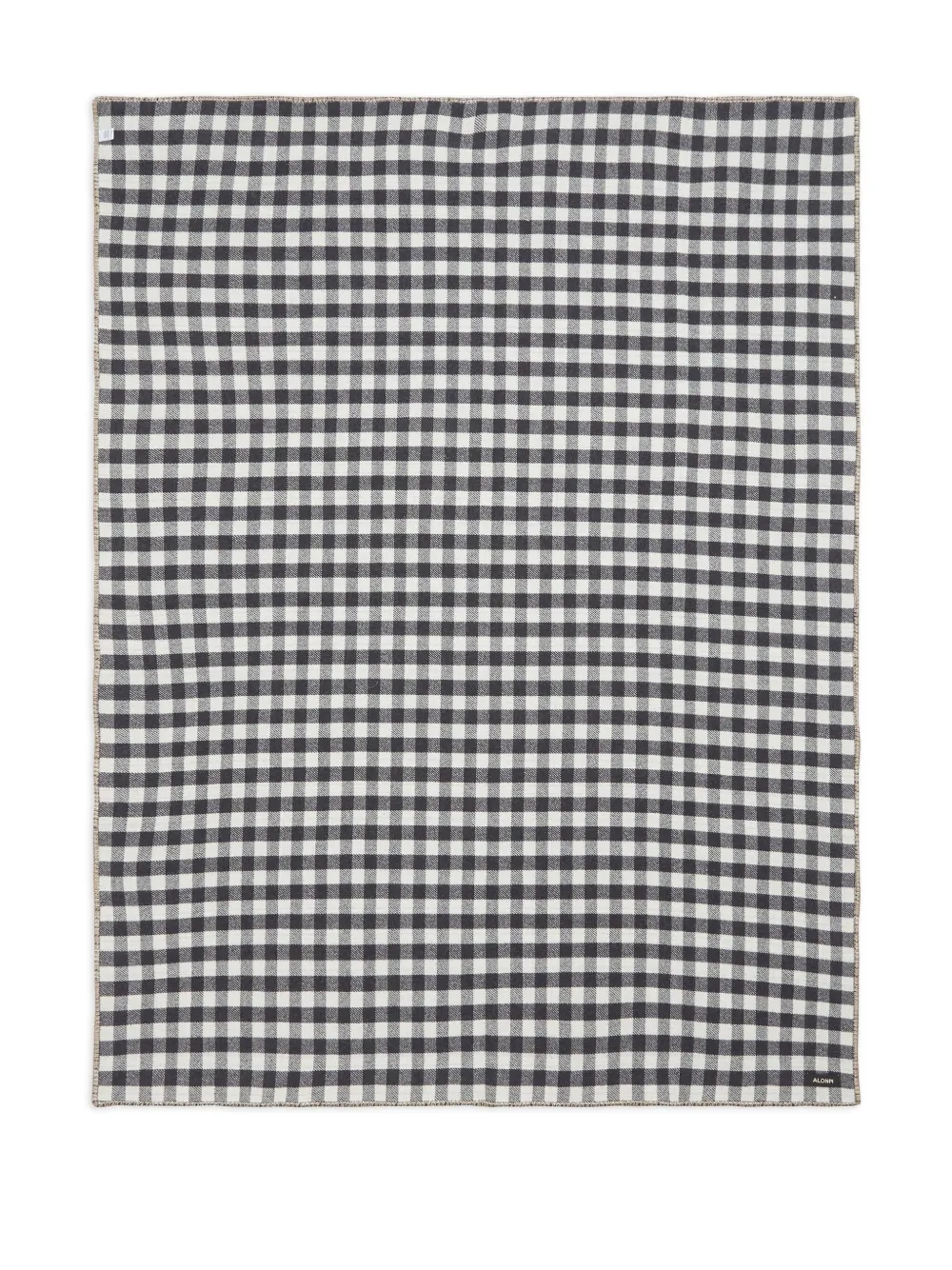 alonpi cashmere plaid throw blanket | Grey | Image 1