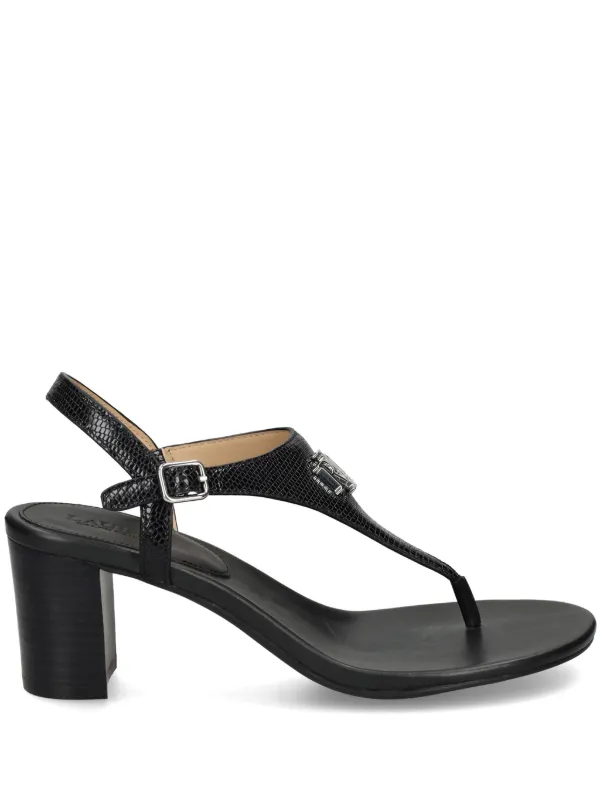 Lauren Ralph Lauren Westcott II 60mm Leather Sandals Black FARFETCH TR