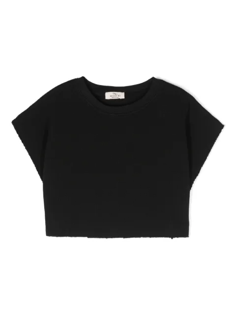 Andorine textured-finish cropped T-shirt