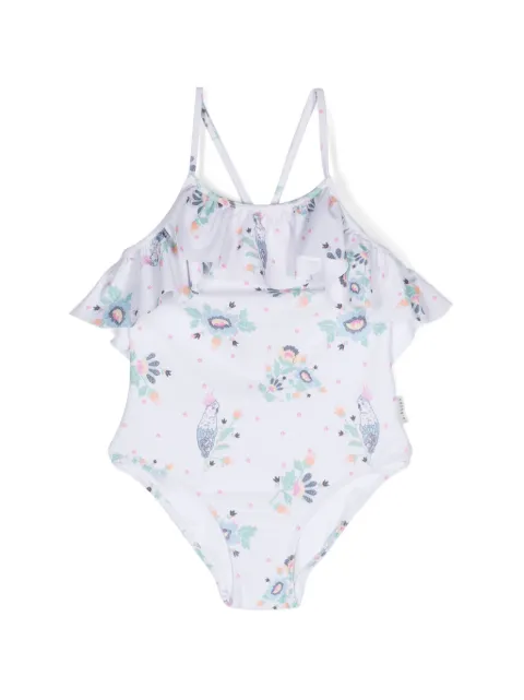 Andorine maillot de bain volanté à fleurs