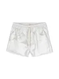 Andorine metallic-effect shorts - Silver