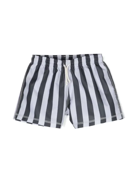 Andorine striped drawstring swim shorts