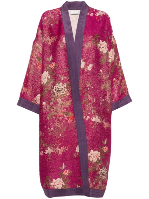 Pierre-Louis Mascia Paxada floral-print silk coat