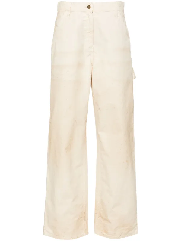 Golden Goose High-waist Wide-leg Trousers in Neutrals