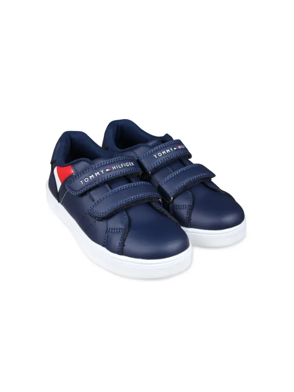 Navy tommy hilfiger trainers online