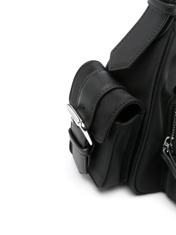PINKO 104593A2BOPJE 関税送料込 PINKO Cargo logo-plaque Shoulder Bag | Black | FARFETCH JO