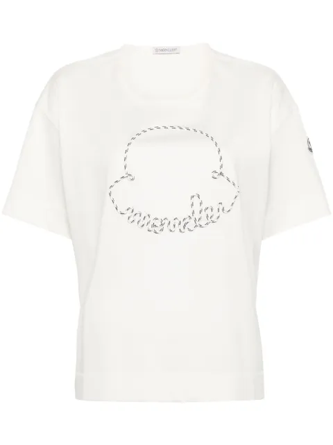 Moncler logo-appliqué cotton T-shirt