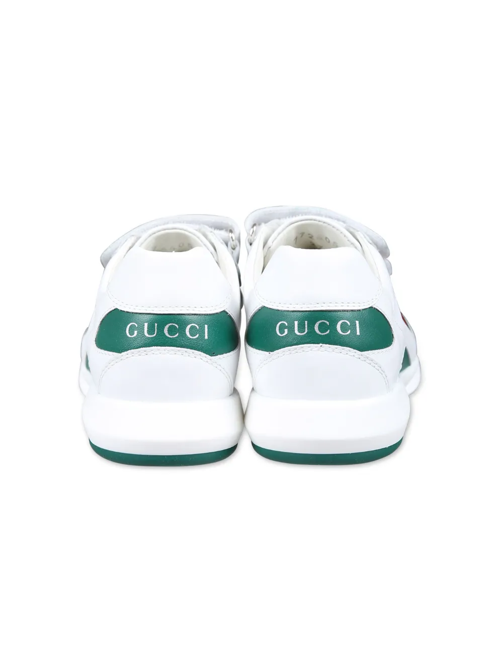 Shop Gucci Ace Touch-strap Sneakers In White